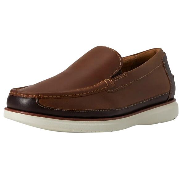 Florsheim Mens Tropics Moc Toe Venetian Loafers US 10.5 Wide Brown Leather NWOB main image 3